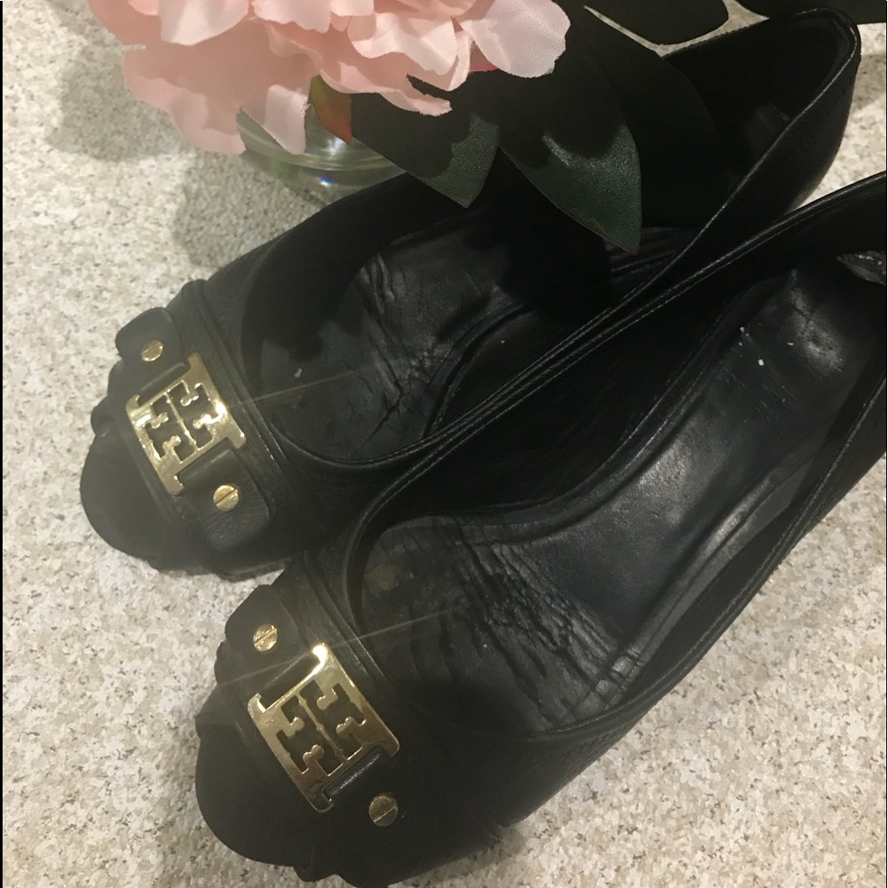 Tory Burch Emma open toe wedges